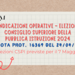 Indicazioni operative – Elezione Consiglio Superiore della Pubblica Istruzione 2024