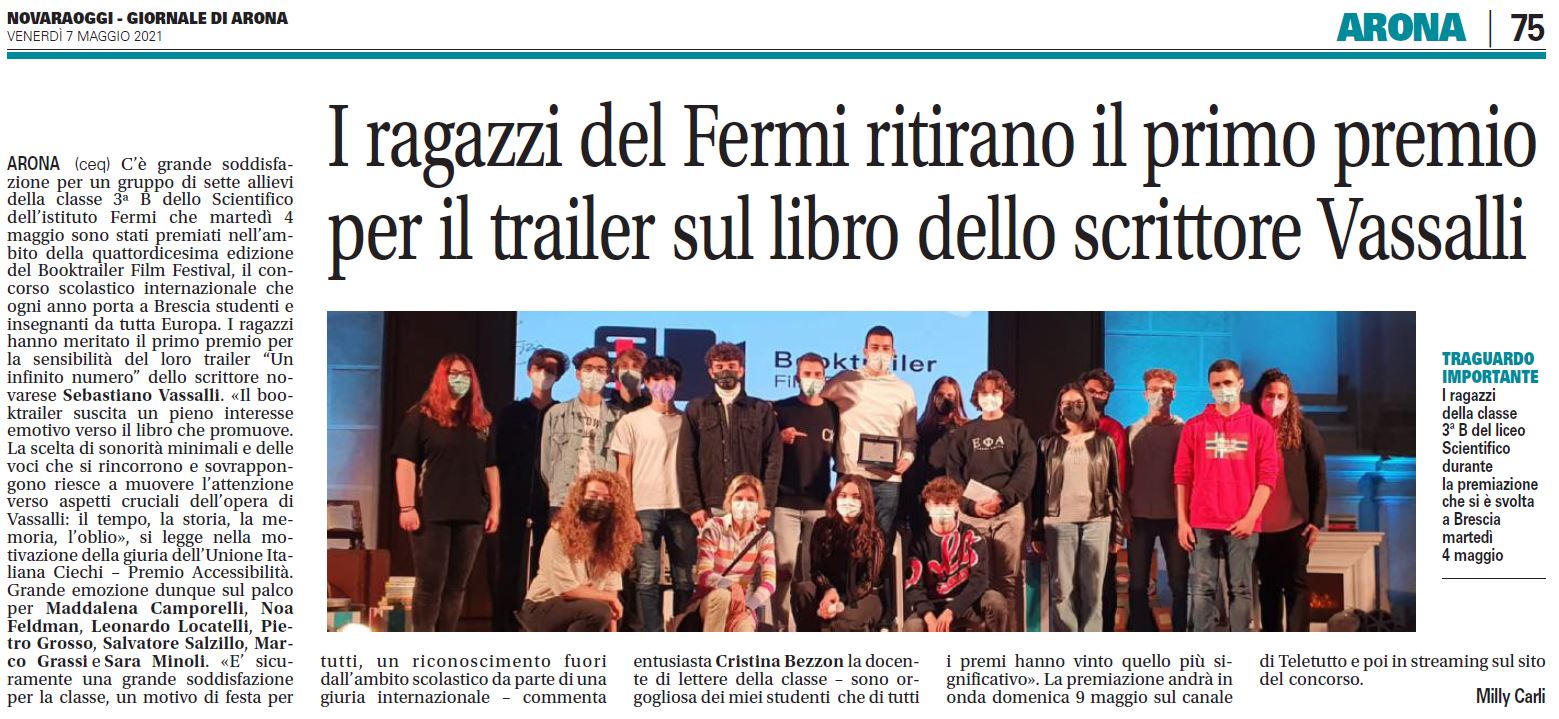 Rassegna Stampa Booktrailer 2021